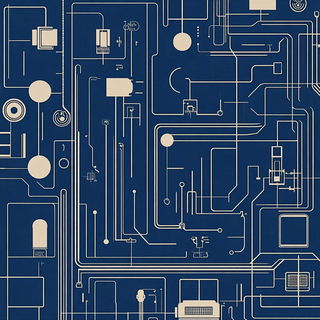 Cliffchromatica style, Midjourney V6.1: technical infrastructure blueprint schematics
