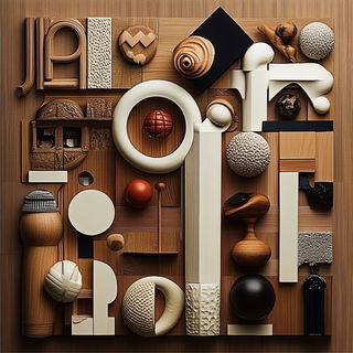 Cliffchromatica style, Midjourney V6.1: typographic composition with large letters
