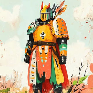 Busblossom style, Midjourney V6.1: concept art character design of retropunk steam knight