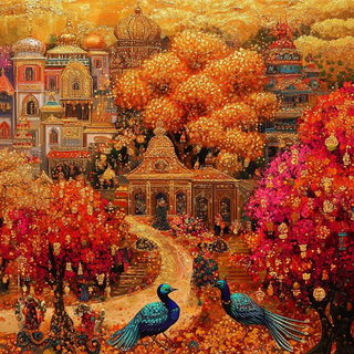 Colossopink style, Midjourney V6.1: traditional folk art