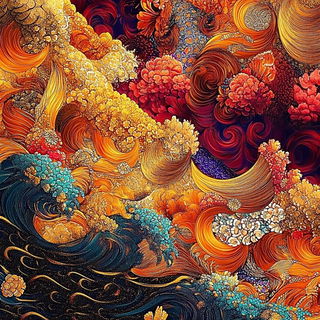 Colossopink style, Midjourney V6.1: creative pattern composition