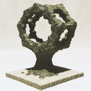 Ribbonscission style, Midjourney V6.1: abstract 3D render