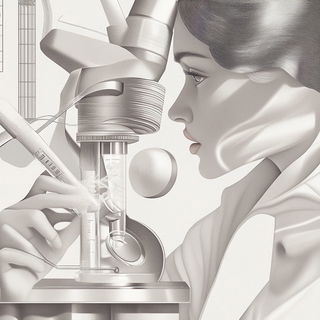 Vaporcrystalism style, Midjourney V6.1: editorial illustration for popular scientific magazine cover