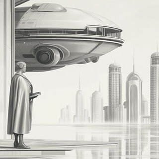 Vaporcrystalism style, Midjourney V6.1: cinematic shot from sci-fi movie
