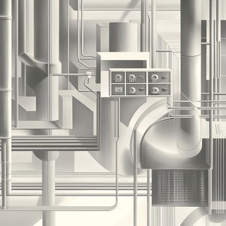 Vaporcrystalism style, Midjourney V6.1: technical infrastructure blueprint schematics