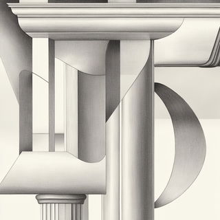 Vaporcrystalism style, Midjourney V6.1: typographic composition with large letters