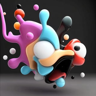 Selenomourn style, Midjourney V6.1: abstract 3D render