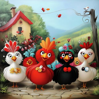 Selenomourn style, Midjourney V6.1: traditional folk art