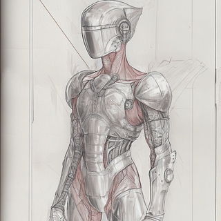 Tealarch style, Midjourney V6.1: concept art character design of retropunk steam knight