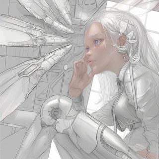 Tealarch style, Midjourney V6.1: black-and-white manga comic strip