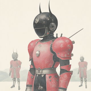 Arcoscreen Ornament style, Midjourney V6.1: concept art character design of retropunk steam knight