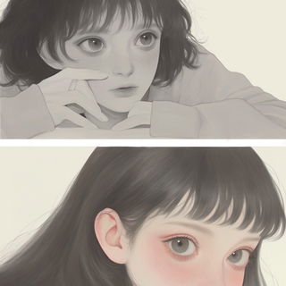 Arcoscreen Ornament style, Midjourney V6.1: black-and-white manga comic strip