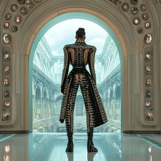 Cherryveil style, Midjourney V6.1: cinematic shot from sci-fi movie