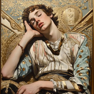 Cherryveil style, Midjourney V6.1: classical 18th-century oil painting