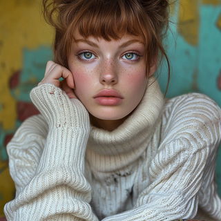 Cherryveil style, Midjourney V6.1: photographic portrait of female protagonist
