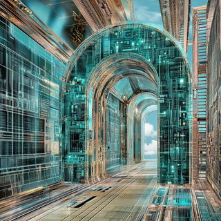 Cherryveil style, Midjourney V6.1: technical infrastructure blueprint schematics