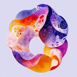 Hushwater style, Midjourney V6.1: abstract 3D render