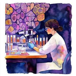 Hushwater style, Midjourney V6.1: editorial illustration for popular scientific magazine cover