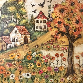 Archochromism style, Midjourney V6.1: traditional folk art