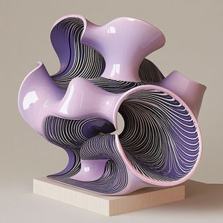 Gothicascade style, Midjourney V6.1: abstract 3D render