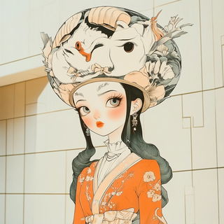 Drybrush Rangefinding style, Midjourney V6.1: haute-couture fashion outfit