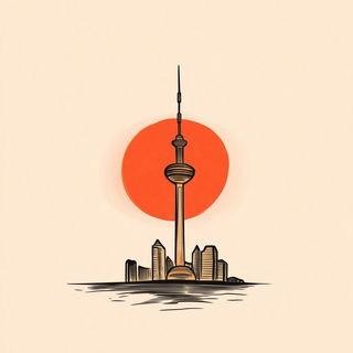 Drybrush Rangefinding style, Midjourney V6.1: bold minimalist logo design for Istanbul city municipal services