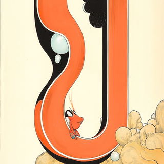 Drybrush Rangefinding style, Midjourney V6.1: typographic composition with large letters