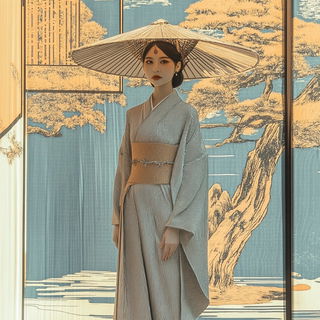 Glass Riddle style, Midjourney V6.1: haute-couture fashion outfit