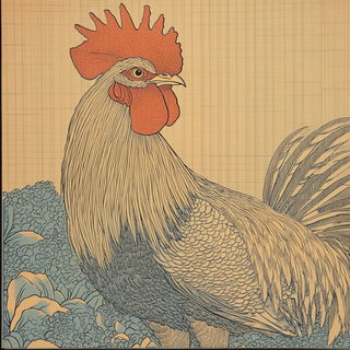Glass Riddle style, Midjourney V6.1: traditional folk art