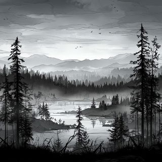 Riderweave style, Midjourney V6.1: realistic landscape photograph of quiet dawn