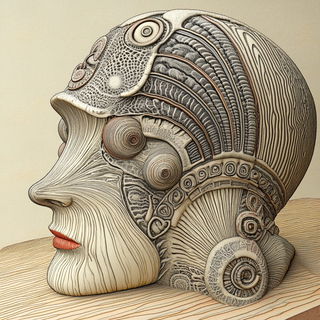 Galechromatic style, Midjourney V6.1: abstract 3D render