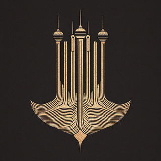 Galechromatic style, Midjourney V6.1: bold minimalist logo design for Istanbul city municipal services