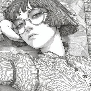Galechromatic style, Midjourney V6.1: black-and-white manga comic strip