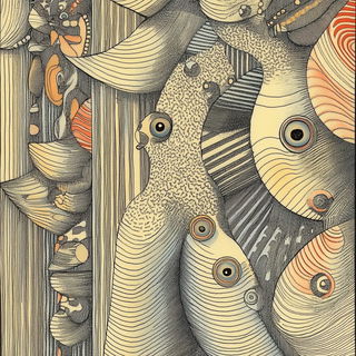 Galechromatic style, Midjourney V6.1: creative pattern composition