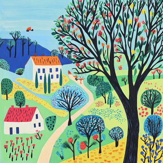 Sunfire Champleve style, Midjourney V6.1: traditional folk art