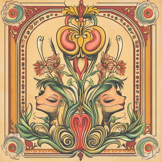 Tessera Mare style, Midjourney V6.1: traditional folk art