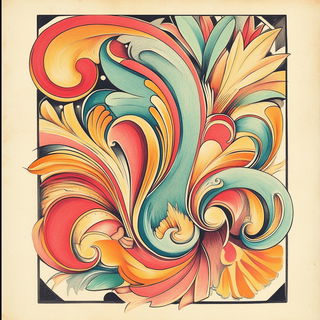Tessera Mare style, Midjourney V6.1: creative pattern composition