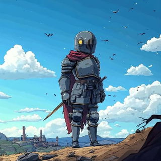 Chromatic Wetland Brocade style, Midjourney V6.1: concept art character design of retropunk steam knight