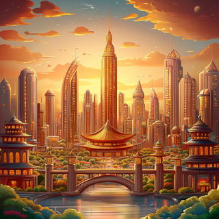 Celspiral style, Midjourney V6.1: megacity with futuristic bioarchitecture