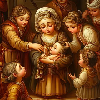 Celspiral style, Midjourney V6.1: classical 18th-century oil painting