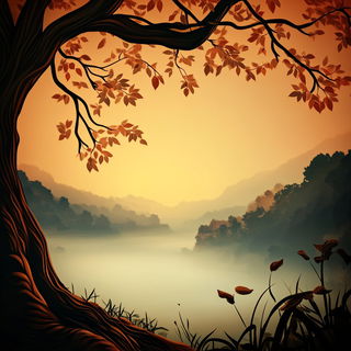 Celspiral style, Midjourney V6.1: realistic landscape photograph of quiet dawn