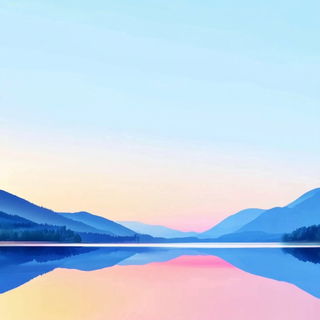 Paper Shrapnel style, Midjourney V6.1: realistic landscape photograph of quiet dawn