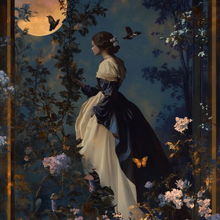 Ceramascape style, Midjourney V6.1: retro fairy-tale illustration