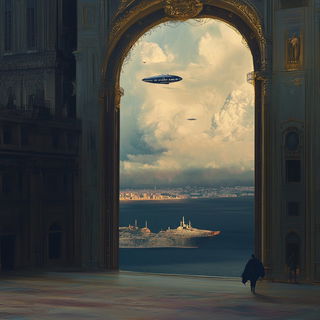 Ceramascape style, Midjourney V6.1: cinematic shot from sci-fi movie