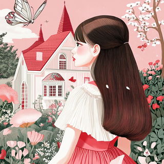 Pinkcell Bastion style, Midjourney V6.1: retro fairy-tale illustration