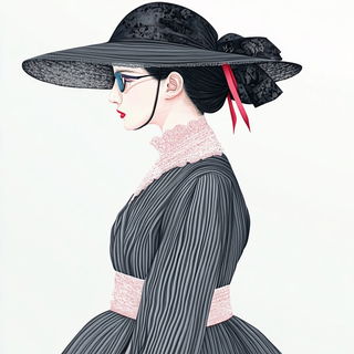 Pinkcell Bastion style, Midjourney V6.1: haute-couture fashion outfit