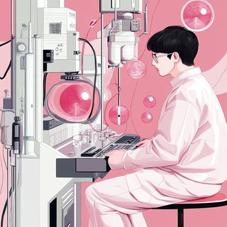 Pinkcell Bastion style, Midjourney V6.1: editorial illustration for popular scientific magazine cover