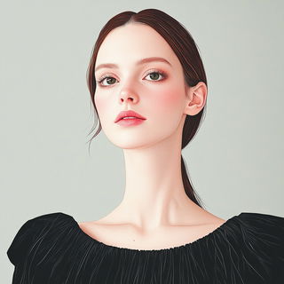 Pinkcell Bastion style, Midjourney V6.1: photographic portrait of female protagonist