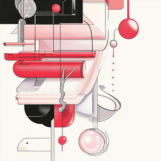Pinkcell Bastion style, Midjourney V6.1: typographic composition with large letters