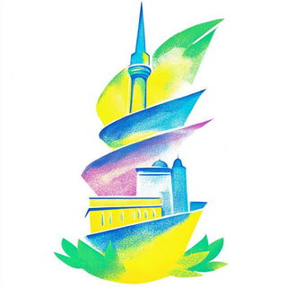 Cloudsteel style, Midjourney V6.1: bold minimalist logo design for Istanbul city municipal services